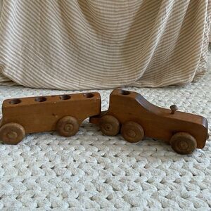 Vintage Wooden Toy Train